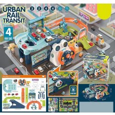 Парковка с рулем и машинами