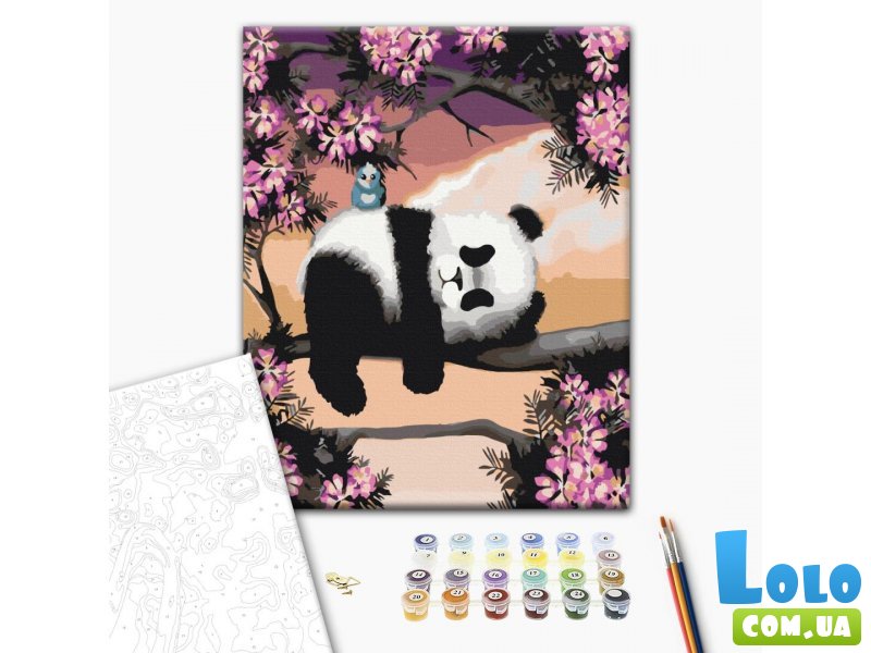 Картина по номерам Сонная панда, Brushme (40х50 см)