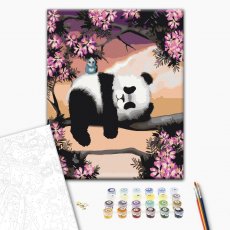 Картина по номерам Сонная панда, Brushme (40х50 см)