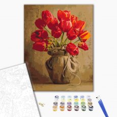 Картина по номерам Букет домашних тюльпанов, Brushme (40х50 см)