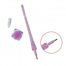 Стилус для алмазной мозаики с гель-клеем (STYL061), Brushme (розовый)