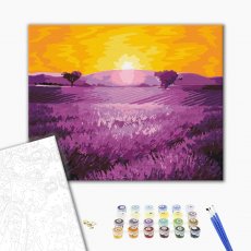 Картина по номерам Восход солнца над лавандой, Brushme (40х50 см)