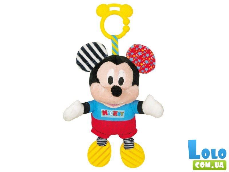 Мягкая игрушка на коляску Baby Mickey, серия Disney Baby, Clementoni