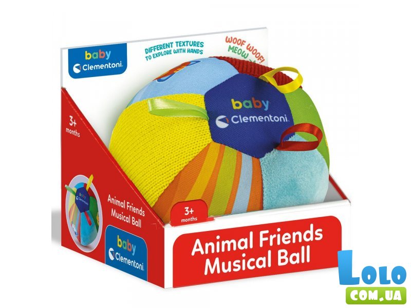 Мягкая музыкальная игрушка Animal Friends, Clementoni