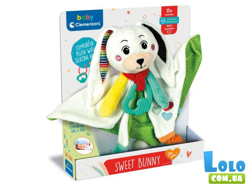Игрушка-комфортер Sweet bunny, Clementoni