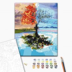 Картина по номерам Дерево сезонов, Brushme (40х50 см)