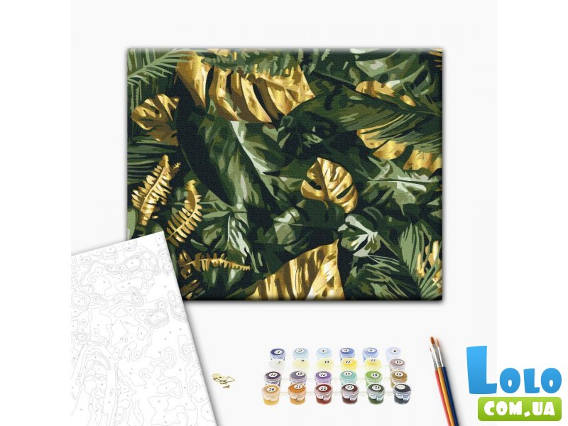 Картина по номерам Пальмовые листья, Brushme (30х40 см)