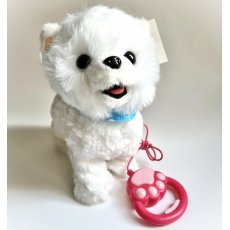 Мягкая интерактивная игрушка Собачка (белая)