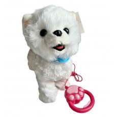 Мягкая интерактивная игрушка Собачка (белая)