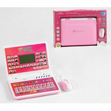 Интерактивный Учебный компьютер, WToys (укр., анг.) (розовый)