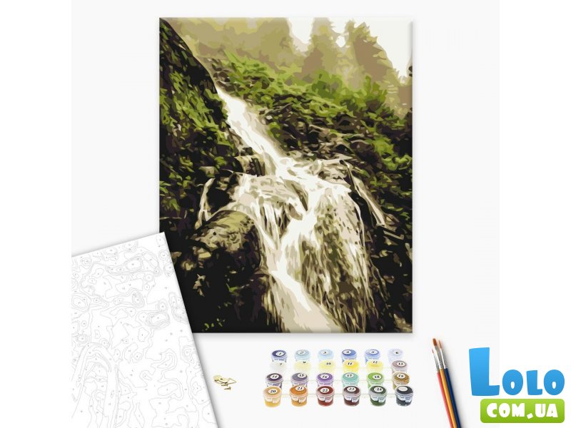 Картина по номерам Шум водопада, Brushme (40х50 см)