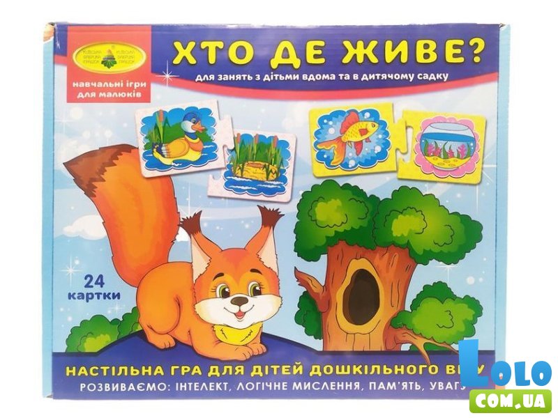 Настольная игра Кто где живет?, Енергія плюс