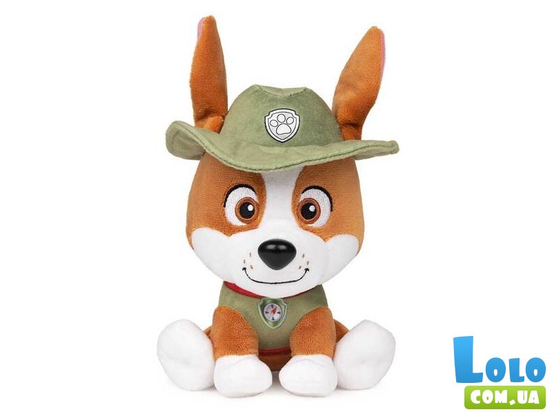 Мягкая игрушка Щенячий патруль: щенок Трекер, Paw Patrol, 15 см