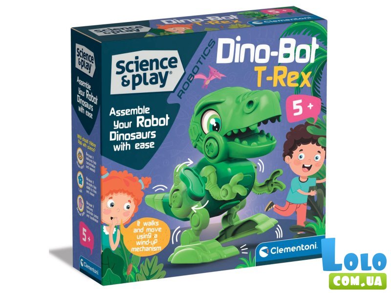 Конструктор-робот Dino Bot T-Rex, Clementoni, 16 дет.