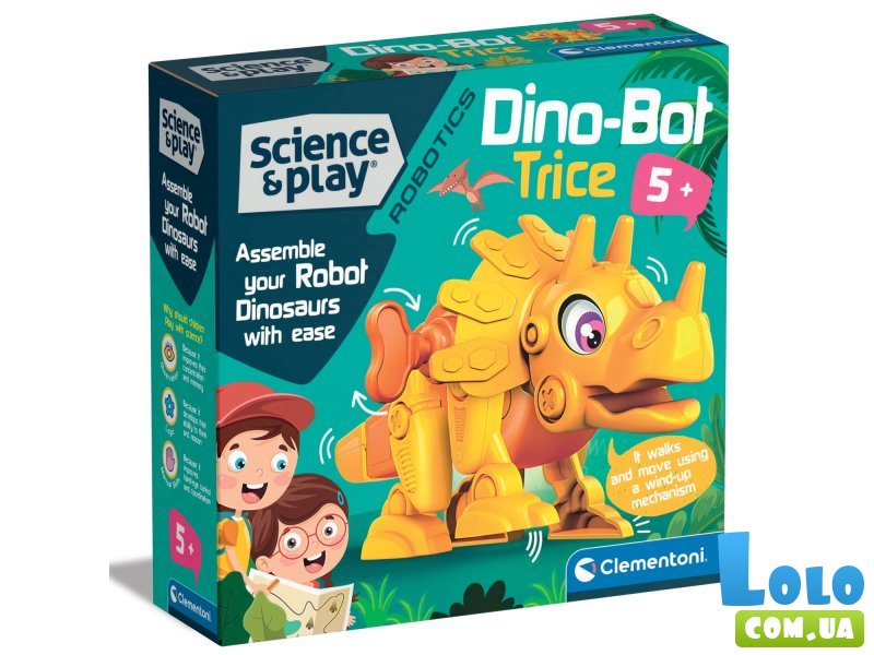 Конструктор-робот Dino Bot Triceratops, 15 дет.