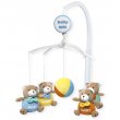 Мобиль плюшевый механический Мишки, Baby Mix