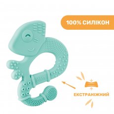 Прорезыватель для зубок Игуана, Chicco (голубой)