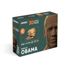 Картонный 3D пазл Барак Обама, Cartonic, 110 эл.