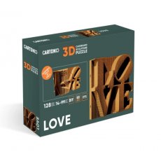 Картонный 3D пазл Love, Cartonic, 128 эл.
