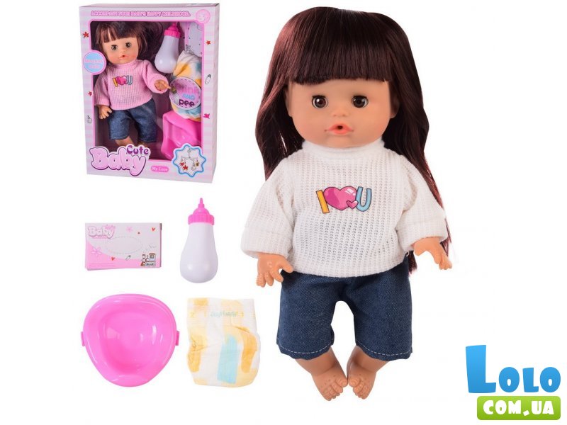 Кукла функциональная с аксессуарами Baby Cute