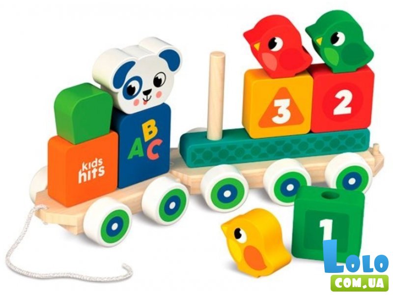 Деревянный паровозик Счастливые друзья, Kids Hits