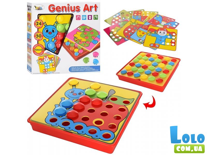 Мозаика для самых маленьких 38 дет., 12 картинок