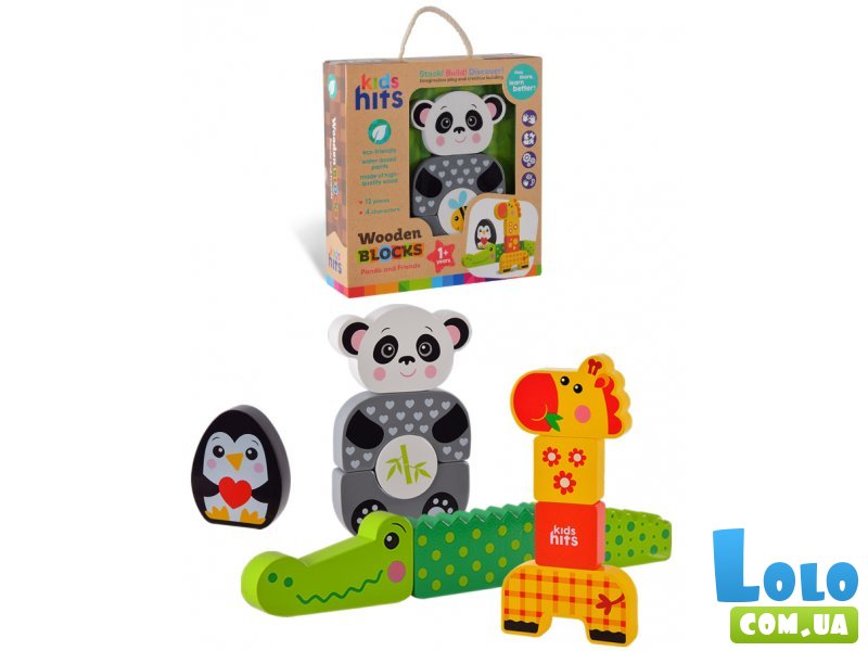 Деревянная развивающая игрушка Зоопарк, Kids Hits