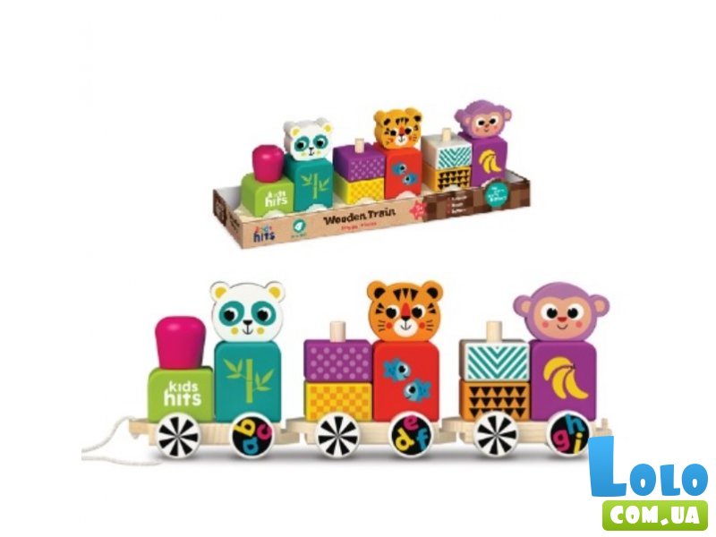 Деревянная игрушка Поезд, Kids hits