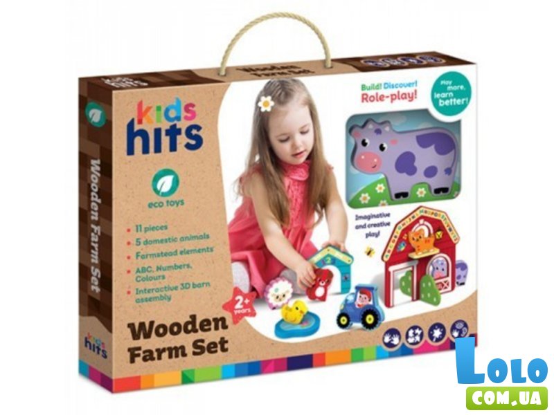 Деревянная игрушка Ферма, Kids hits