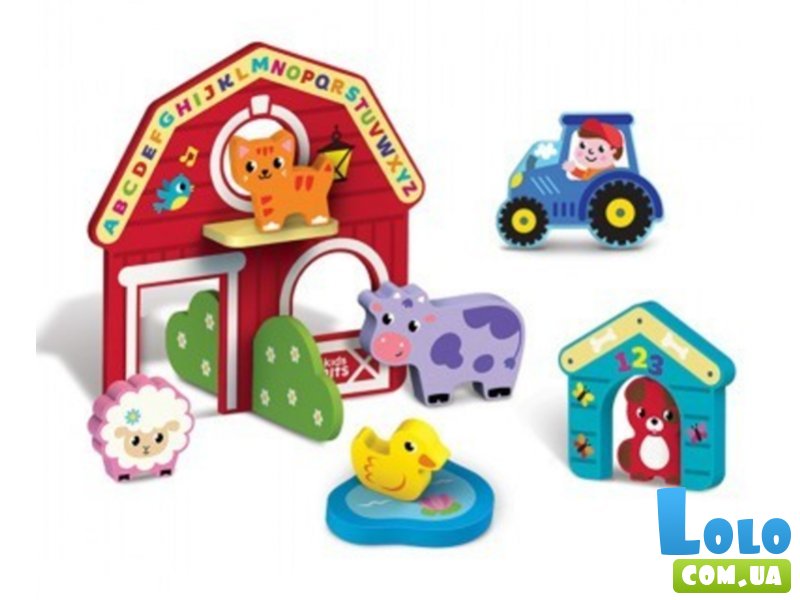 Деревянная игрушка Ферма, Kids hits