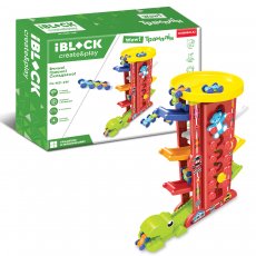 Автотрек с машинами Динозавр, iBlock (в ассортименте)