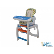 Стульчик для кормления Baby Care Duo C903 (голубой с оранжевым)