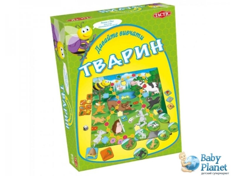 Настольная игра Tactic "Давайте изучать животных" (40305)