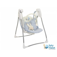 Кресло-качалка Graco Baby Delight Petite Pip (голубое с белым)
