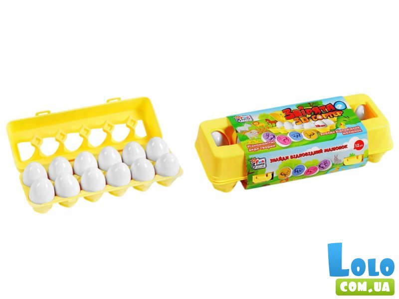 3D сортер Яичный лоток Зверята, Fun Game