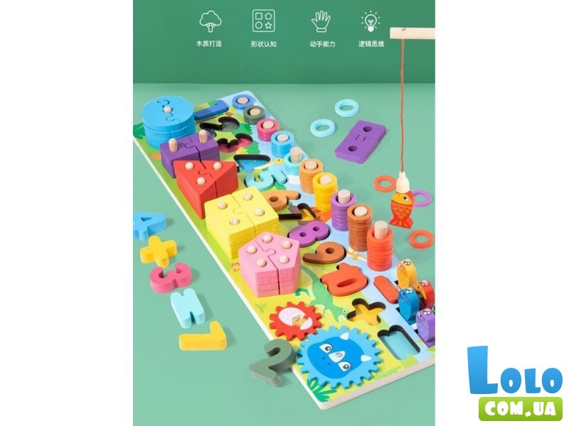 Развивающая доска-сортер Магнитная рыбалка