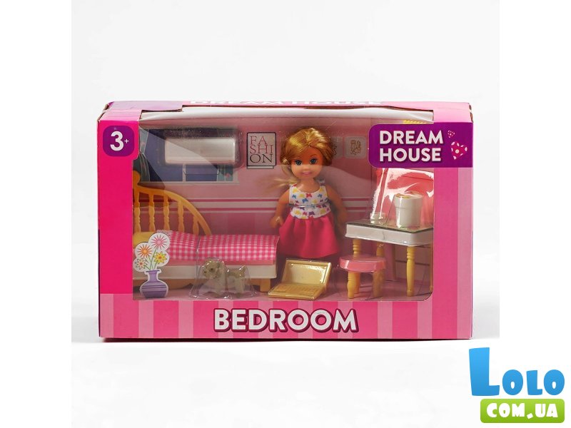 Кукла с мебелью Спальня