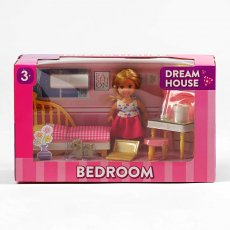 Кукла с мебелью Спальня