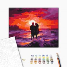 Картина по номерам Пурпурный закат, Brushme (40х50 см)