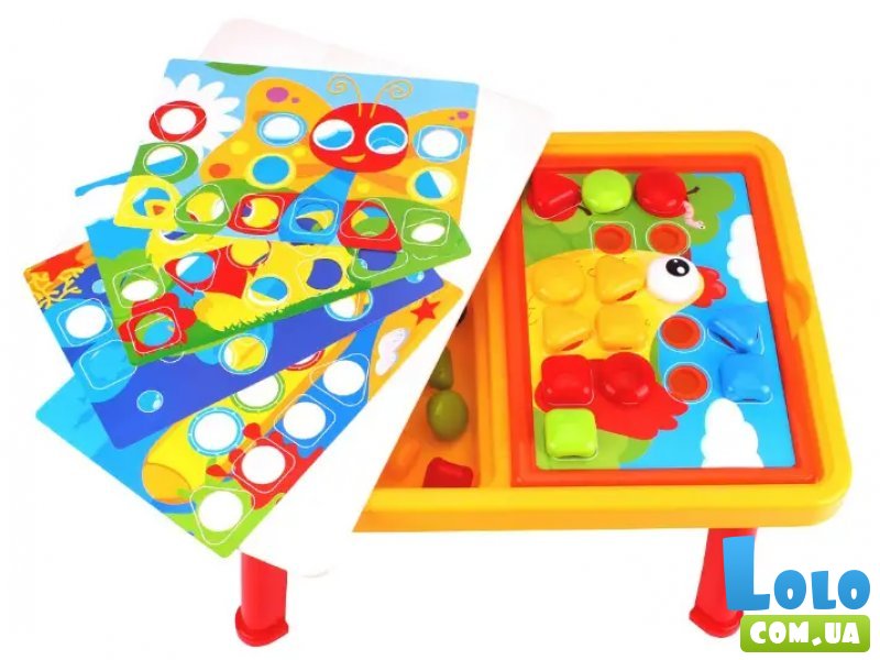 Мозаика для самых маленьких со столиком органайзером 26 дет., 10 картинок, ТехноК