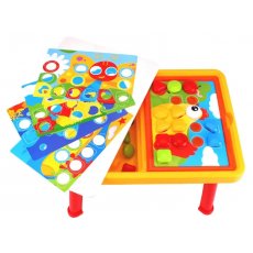 Мозаика для самых маленьких со столиком органайзером 26 дет., 10 картинок, ТехноК