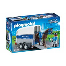 Конструктор Полиция с лошадью и трейлером, Playmobil (6922)