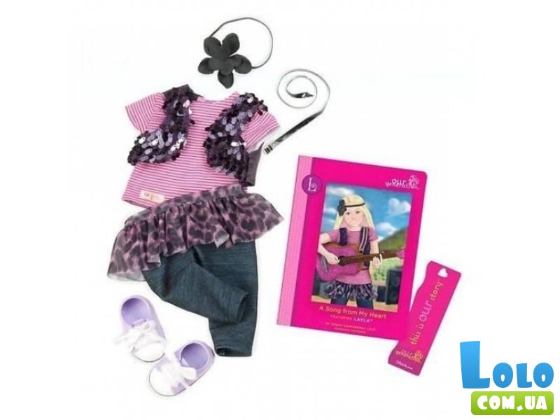 Игровой набор Книга Лейлы и комплект одежды для выступления, Our Generation
