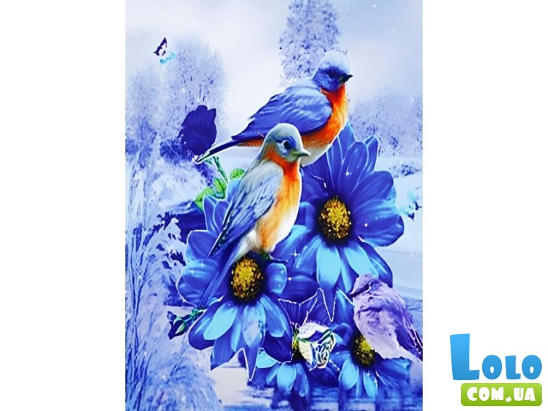Алмазная мозаика Зимние птицы, TK Group (20х30 см)