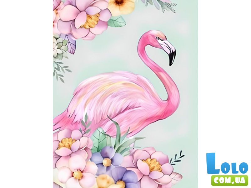 Алмазная мозаика Розовый фламинго, TK Group (20х30 см)