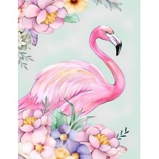 Алмазная мозаика Розовый фламинго, TK Group (20х30 см)