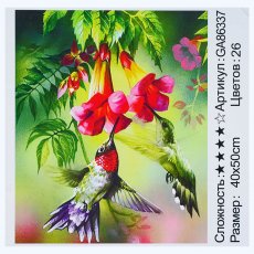Алмазная мозаика Яркое колибри, TK Group (40х50 см)