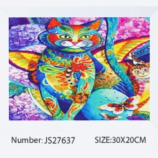 Алмазная мозаика Сказочный кот, TK Group (20х30 см)