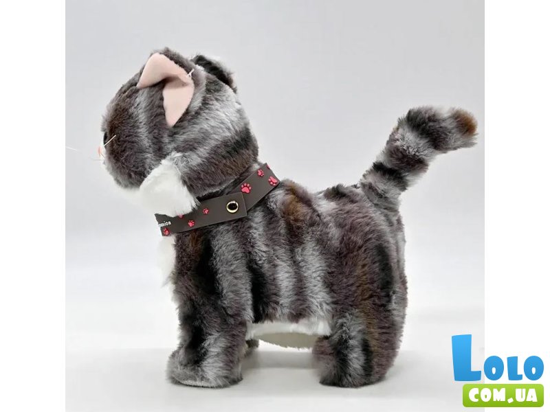 Мягкая игрушка Котик на поводке (в ассортименте)