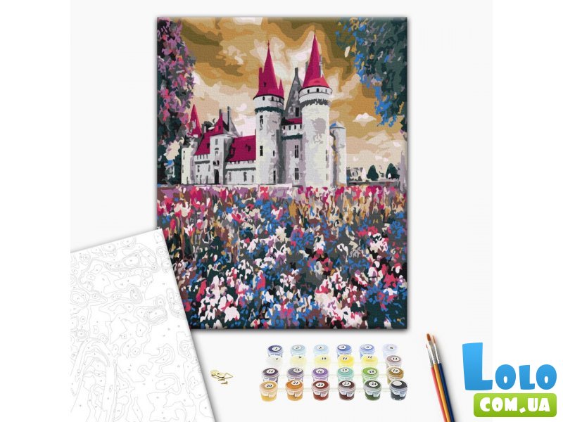 Картина по номерам Замок в полевых цветах, Brushme (40х50 см)